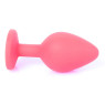 Силіконовий анальний затор Boss Series - Jewellery Red Silicon PLUG Medium Blue M