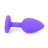 Силіконовий анальний затор Boss Series - Jewellery Purple Silicon PLUG Small Red S
