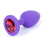 Силіконовий анальний затор Boss Series - Jewellery Purple Silicon PLUG Medium Red M