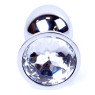 Анальний затор Boss Series - Jewellery Silver PLUG Clear S