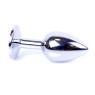 Анальний затор Boss Series - Jewellery Silver PLUG Clear S