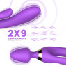 Вібромасажер Boss Series - Magic Wand USB Purple 9 Function