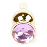 Анальний затор Boss Series - Jewellery Gold BUTT PLUG Rose