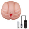 Мастурбатор вагіна і анус з вібрацією BAILE - French lady, Vibration Heating function