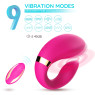 Вібромасажер для пар Boss Series з пультом ДК - Couple Vibrator Pink USB 9 Function