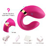 Вібромасажер для пар Boss Series з пультом ДК - Couple Vibrator Pink USB 9 Function