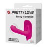 Вібробабочка з стимулятором клітора PRETTY LOVE - fancy clamshell