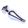 Анальний затор Boss Series - Jewellery Silver BUTT PLUG Black
