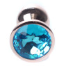 Анальний затор Boss Series - Jewellery Red Gold PLUG Light Blue S