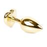 Анальний затор Boss Series - Jewellery Gold Heart PLUG Dark Blue S