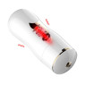 Мастурбатор із двома входами на присосці Boss Series: Vibrating Masturbation Cup White