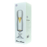 Мастурбатор із двома входами на присосці Boss Series: Vibrating Masturbation Cup White