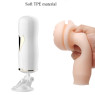 Мастурбатор із двома входами на присосці Boss Series: Vibrating Masturbation Cup White