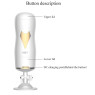 Мастурбатор із двома входами на присосці Boss Series: Vibrating Masturbation Cup White