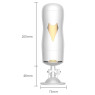 Мастурбатор із двома входами на присосці Boss Series: Vibrating Masturbation Cup White