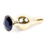 Анальний затор Boss Series - Jewellery Gold BUTT PLUG Black