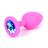 Силіконовий анальний затор Boss Series - Jewellery Pink Silicon PLUG Small Light Blue S