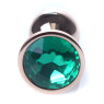 Анальний затор Boss Series - Jewellery Red Gold PLUG Green S
