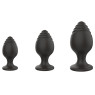 Набір анальних стимуляторів Boss Series - Silicone Anal Plugs Set, 2,8 / 3,5 / 4,4 см
