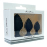 Набір анальних стимуляторів Boss Series - Silicone Anal Plugs Set, 2,8 / 3,5 / 4,4 см
