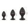 Набір анальних стимуляторів Boss Series - Silicone Anal Plugs Set, 2,8 / 3,5 / 4,4 см