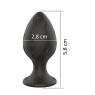 Анальний силіконовий плаг Boss Series - Silicone Anal Plug S 2,8 см