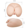 Мастурбатор вагіна і анус з вібрацією BAILE - VAGINA AND ASS, Heating function Vibration