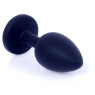 Силіконовий анальний затор Boss Series - Jewellery Black Silicon PLUG Medium Pink M