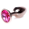 Анальний затор Boss Series - Jewellery Red Gold PLUG Pink S