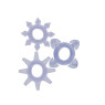 Набір кілець з 3 кілець на пеніс Toy Joy - Tickle C-Rings PURPLE