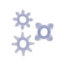 Набір кілець з 3 кілець на пеніс Toy Joy - Tickle C-Rings PURPLE