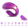 Вібромасажер для пар Boss Series з пультом ДК - Couple Vibrator Purple USB 9 Function