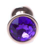Анальний затор Boss Series - Jewellery Red Gold PLUG Purple S