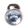 Анальний затор Boss Series - Jewellery Red Gold PLUG Clear S