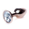 Анальний затор Boss Series - Jewellery Red Gold PLUG Clear S