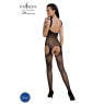 Бодістокінг Passion ECO BS005 black, щільний, відкритий доступ, імітація підв’язок
