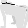 Анальний гак із нашийником з натуральної шкіри Art of Sex - Anal hook, Чорний