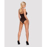 Мереживне боді з доступом 818-TED-1 teddy L/XL, чорне