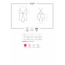 Сітчасте боді з відкритими сідницями Obsessive 841-TED-1 teddy L/XL, чорний