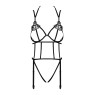 Боді зі стреп із доступом Obsessive Badossa crotchless teddy S/M, чорний