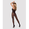 Бодистокинг Obsessive Bodystocking F213 XL/XXL, имитация кружевного боди и резинки для чулок