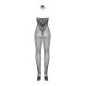 Бодістокінг Obsessive Bodystocking G308 S/M/L, халтер, декор у вигляді татуювання