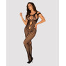 Бодістокінг Obsessive Bodystocking G322 S/M/L, фантасмагорично-силуетний крій