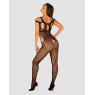 Бодістокінг Obsessive Bodystocking G322 S/M/L, фантасмагорично-силуетний крій