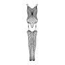 Ажурний бодістокінг під павутину Obsessive Bodystocking G325 black S/M/L, чорний, комбінезон, імітац