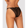 Напівпрозорі трусики з підвіскою Obsessive Ivannes panties black L/XL, чорні
