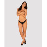 Напівпрозорі трусики з підвіскою Obsessive Ivannes panties black L/XL, чорні