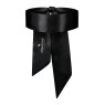 Атласна пов’язка маска Obsessive Blindfold black One size, чорна