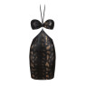 Сукня під зміїну шкіру Obsessive Vivianty dress XS/S, чорна