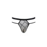 Чоловічі прозорі стринги Passion 029 THONG COLLIN XXL/XXXL Black, сітка